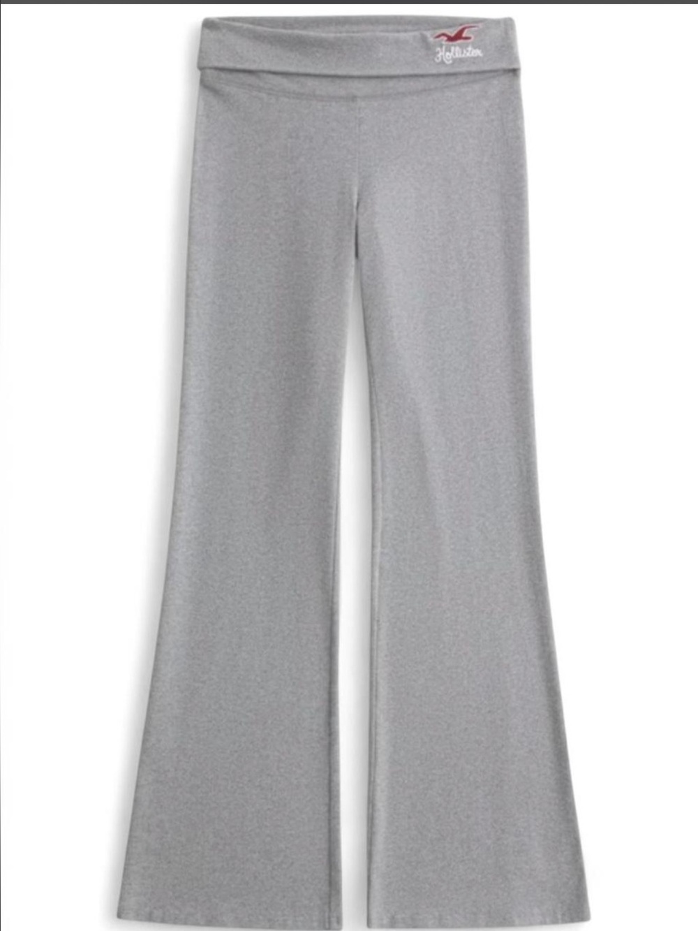 Hollister Foldover Waist Knit Yoga Pants - Dark Grey - Women’s Small Loungewear
